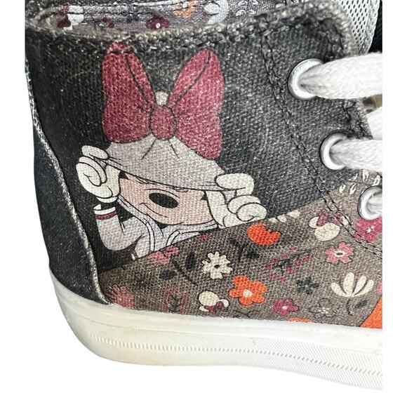 Minnie Mouse Detective  Little Girl One inch platform high top sneakers sz 2 - Picture 2 of 10